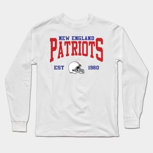 Retro New England  Football Long Sleeve T-Shirt